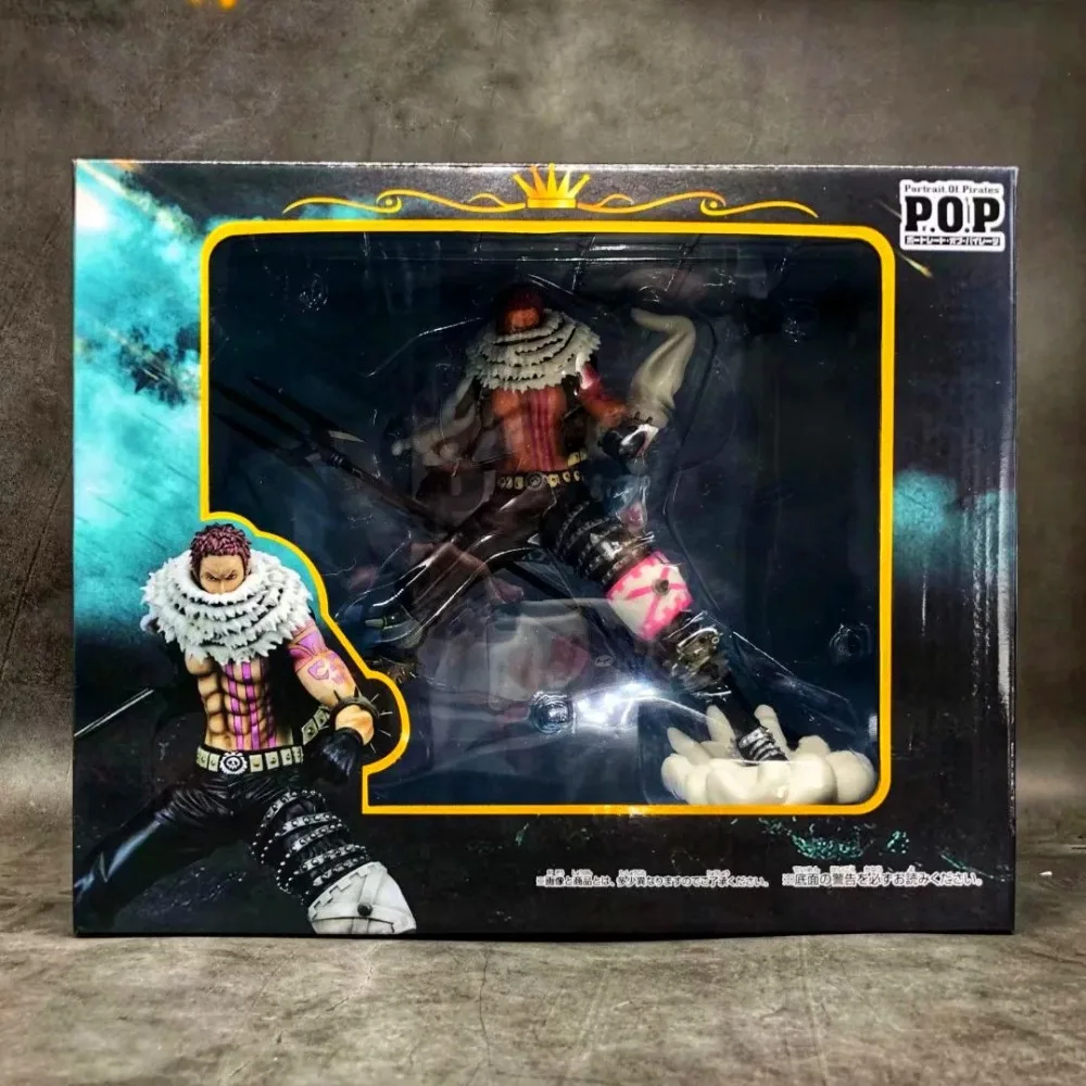 

ONE PIECE Big Mom Pirates Dessert three star Charlotte Katakuri Action position PVC Action Figure Collectible Model Toy 18cm