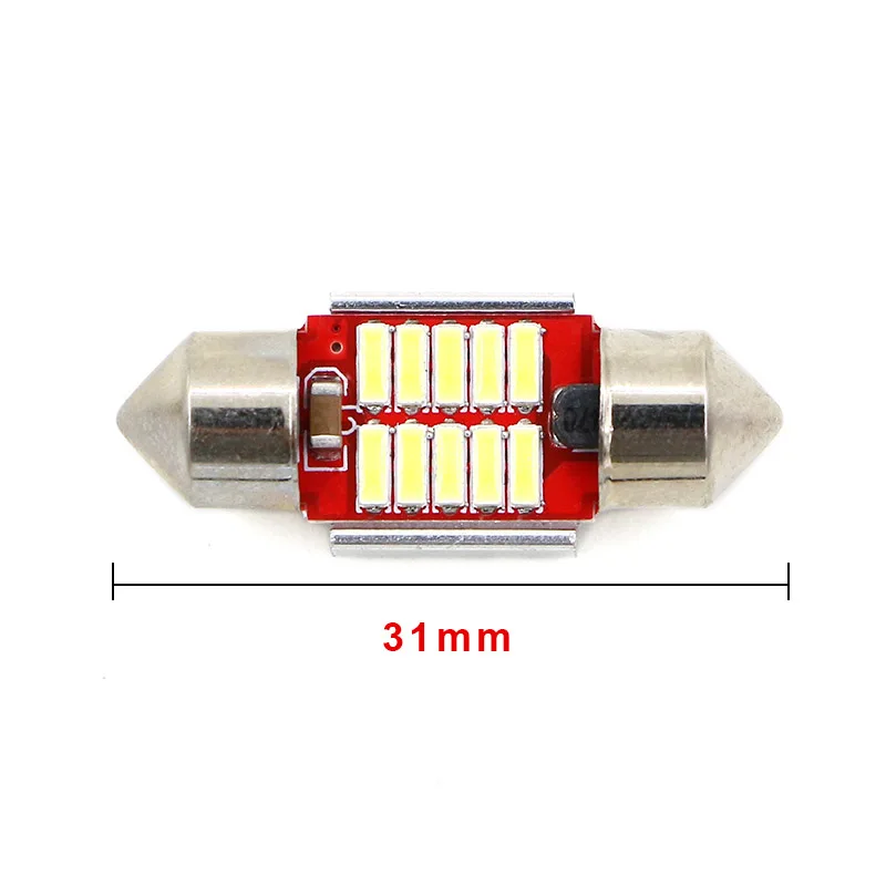 Wolflamp 1 шт. без ошибки гирлянда 31 мм 36 39 42 C5W C10W Canbus Автоматическая внутренняя