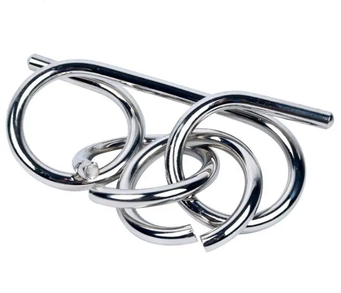 

Large Size Classic Metal Ring Brain Teaser Game Toys for Adults Children