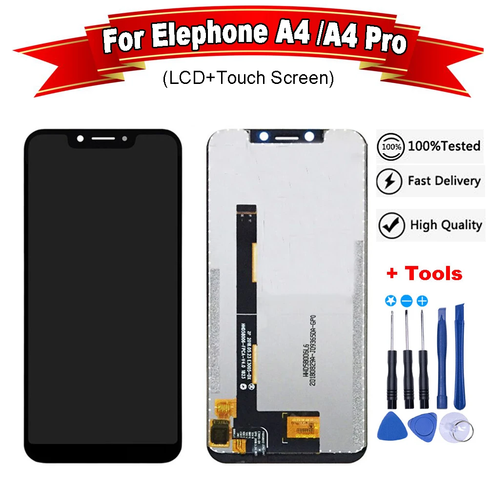 Черный для 5 85 &quotдюймов Elephone A4 / Pro ЖК дисплей Дисплей + кодирующий | Экраны для мобильных телефонов -33028140362