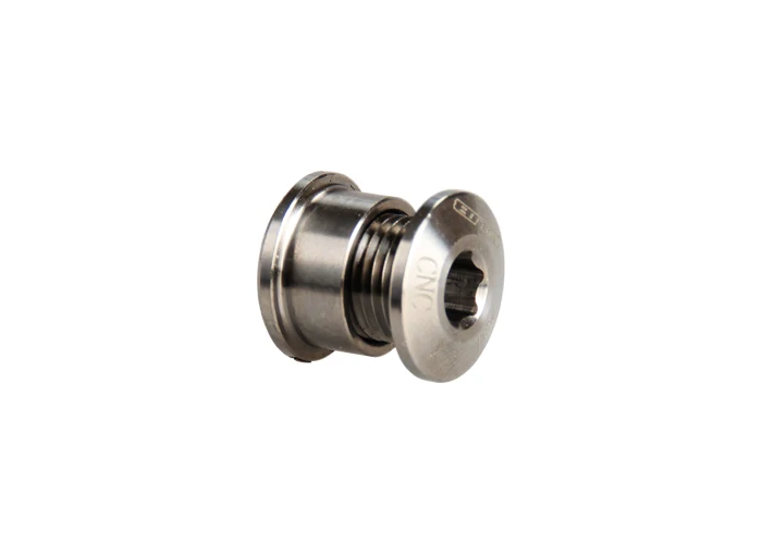 Титановый Картер для велосипеда болт M8 мм + гайка 4 шт. серое кольцо велосипедной