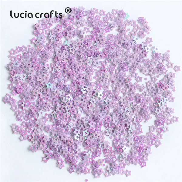Purple 20 г/50 г 4 мм Звездные блестящие прозрачные свободные блестки поделки пайетками для рукоделия дизайн ногтей швейная одежда свадебное украшение D0213 - Цвет: Purple