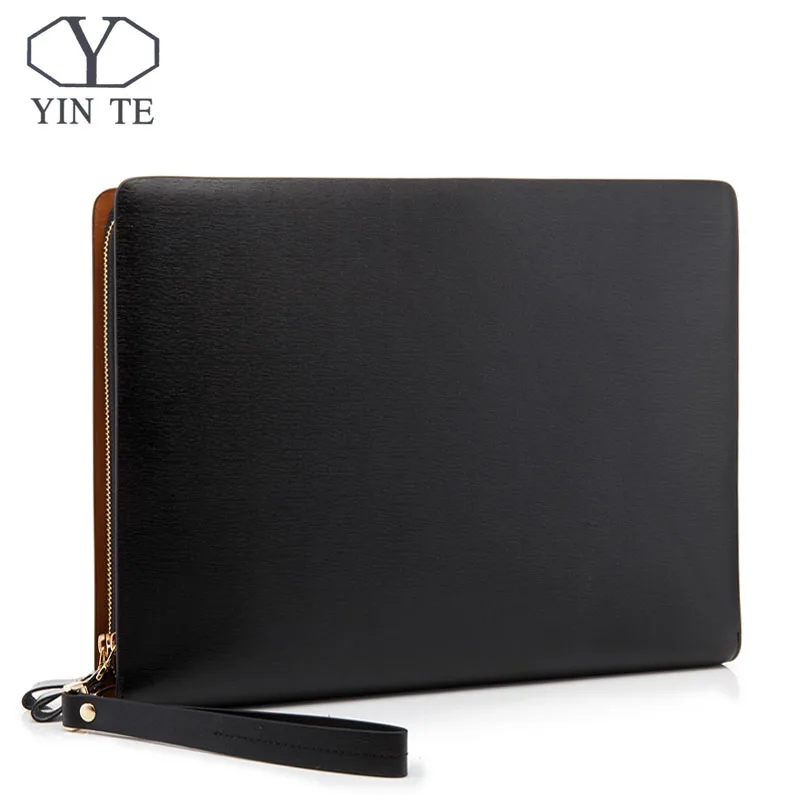 Кожаная сумка портфель YINTE для IPad/бумаги Сумка документов Роскошный деловой