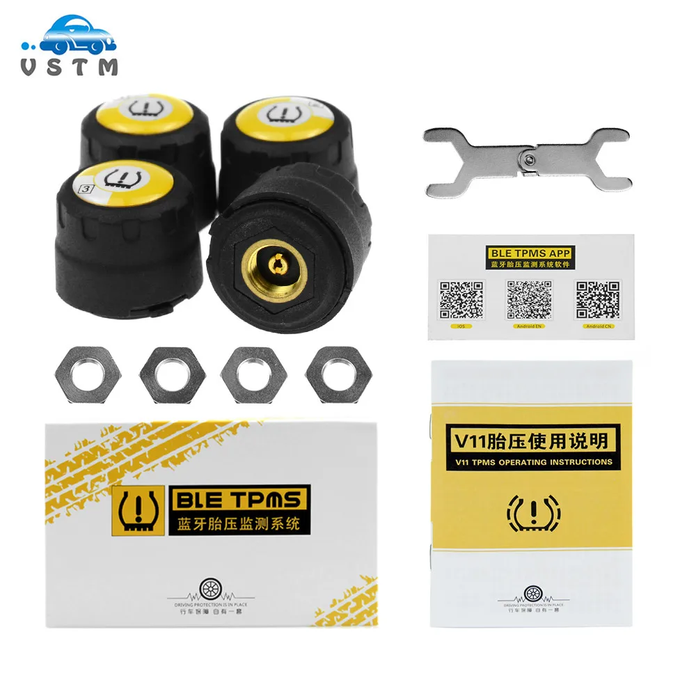 2019 TPMS Bluetooth 4 0 Универсальный внешний датчик давления в шинах V11B Поддержка IOS Android