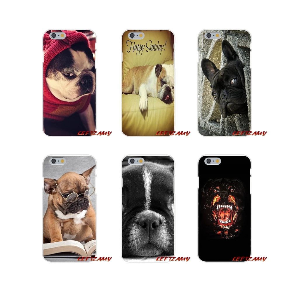 Карманный Французский аксессуары для бульдога телефон оболочки чехлы iPhone X 4 4S 5 5S
