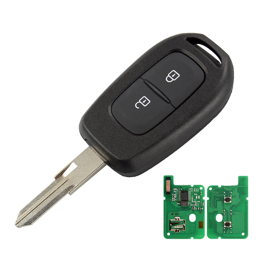 Автомобильный Дистанционный ключ OkeyTech для Renault Clio Sandero Dacia Logan Megane Duster 2 кнопки 433