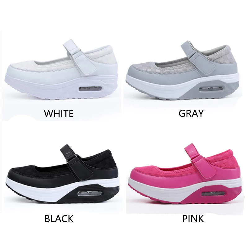 MARSON women's Flats causal shoes mesh women nurse footwear platform soft bottom light work sports shallow mouth ladies | Обувь