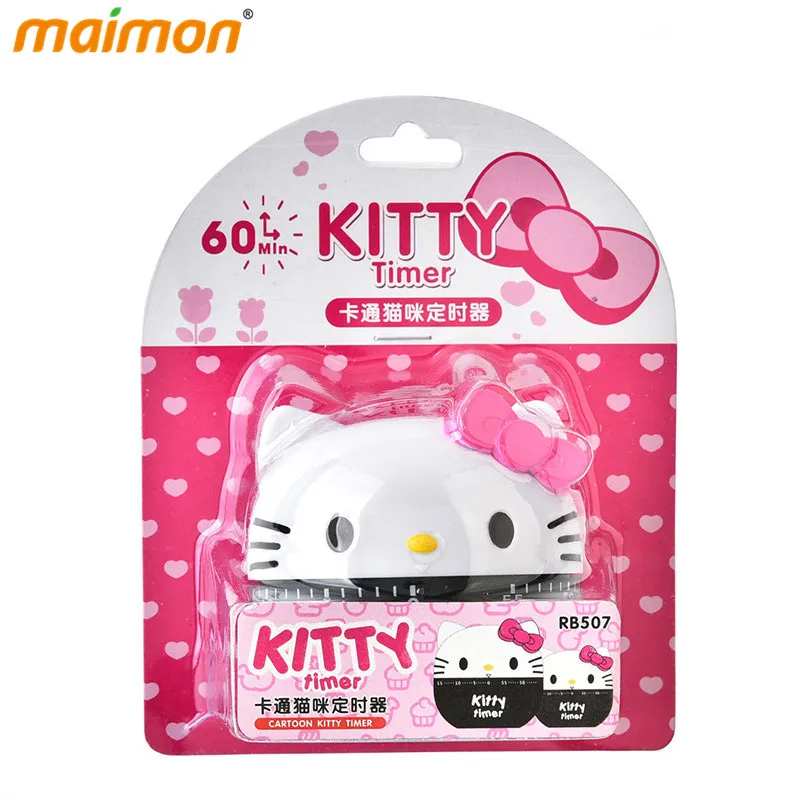 Механический таймер Kawaii Kitty Cat для кухни кухонный будильник обратного отсчета яиц
