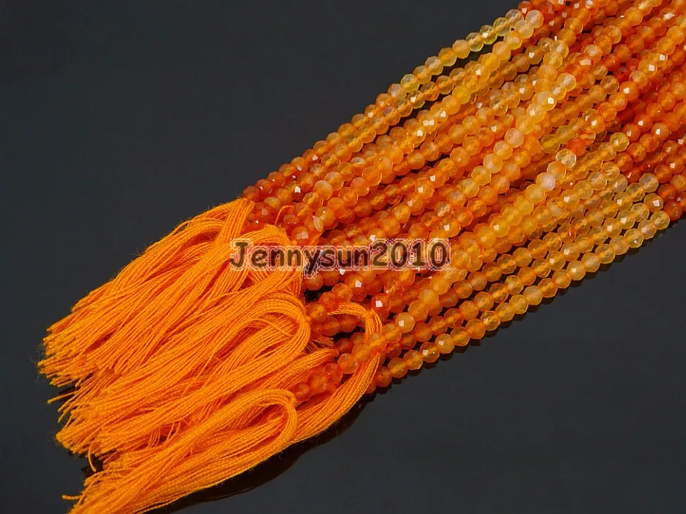 Класс AAA бриллиантовой огранки Сияющий Природный cornolian камни Камни 3 мм граненый