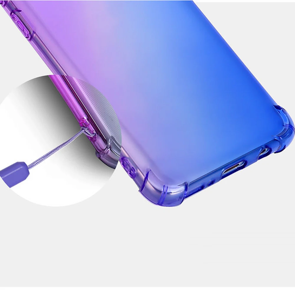 For Samsung Galaxy A50 A70 A40 A20 Case Clear Cute Gradient Slim TPU Phone Cover A7 2018 S9 S10 PLUS note 9 |