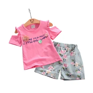 Toddler Girl Clothes Summer Princess Girls Clothing Sets Short Sleeve T-shirts+shorts Kids Girls Set Party Brand Conjunto Menina