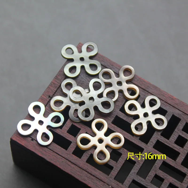 30pcs /lot Black Color Nautral Hollow Cut Mother Pearl Shell Beads MOP for DIY Jewelry | Украшения и аксессуары
