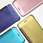 KISSCASE зеркальный флип-чехол для телефона iPhone X 6 6S 7 8 Plus, Роскошный ПК чехол для Huawei P8 P9 P10 Lite Mate 7 8 9, чехол, Капа