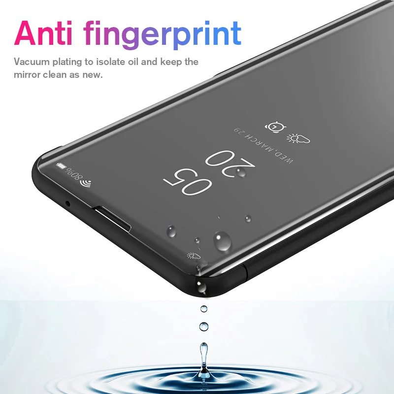 Роскошный зеркальный Чехол-книжка чехол для samsung A50 A10S A20S A20e A10e M30 A80 A90 A70 A60 A40 A30 S10 S9 S8 S6 S7 Edge Note 10 Plus чехол s