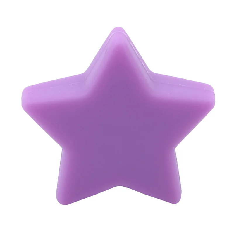 

5Pcs/pack New Arrive Baby Teething Loose Beads Teether Pentagram Silicone Beads Food Grade Teether Beads