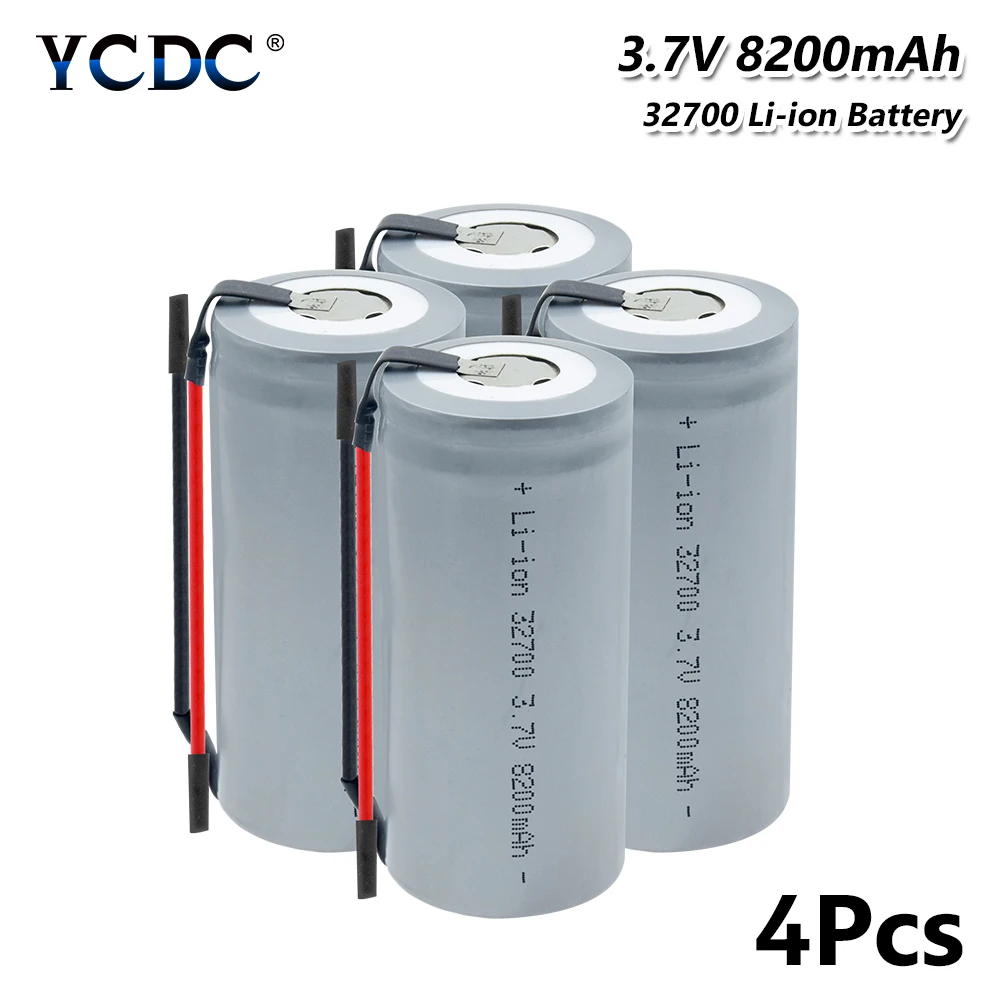 YCDC высокая сила тока 3 7 V 8200mAh перезаряжаемая 32700 литиевая Высокая разрядка + DIY Linie