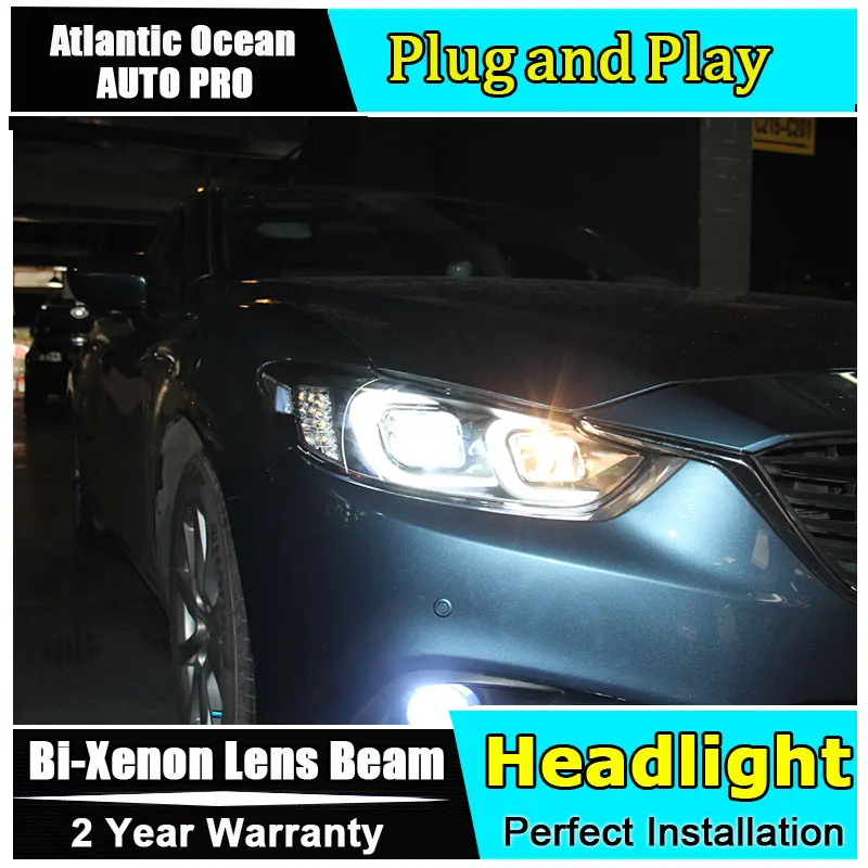 Новые фары для Mazda 6 Atenza 2014-2016 D2H Ксеноновые светодиодный Биксеноновые линзы