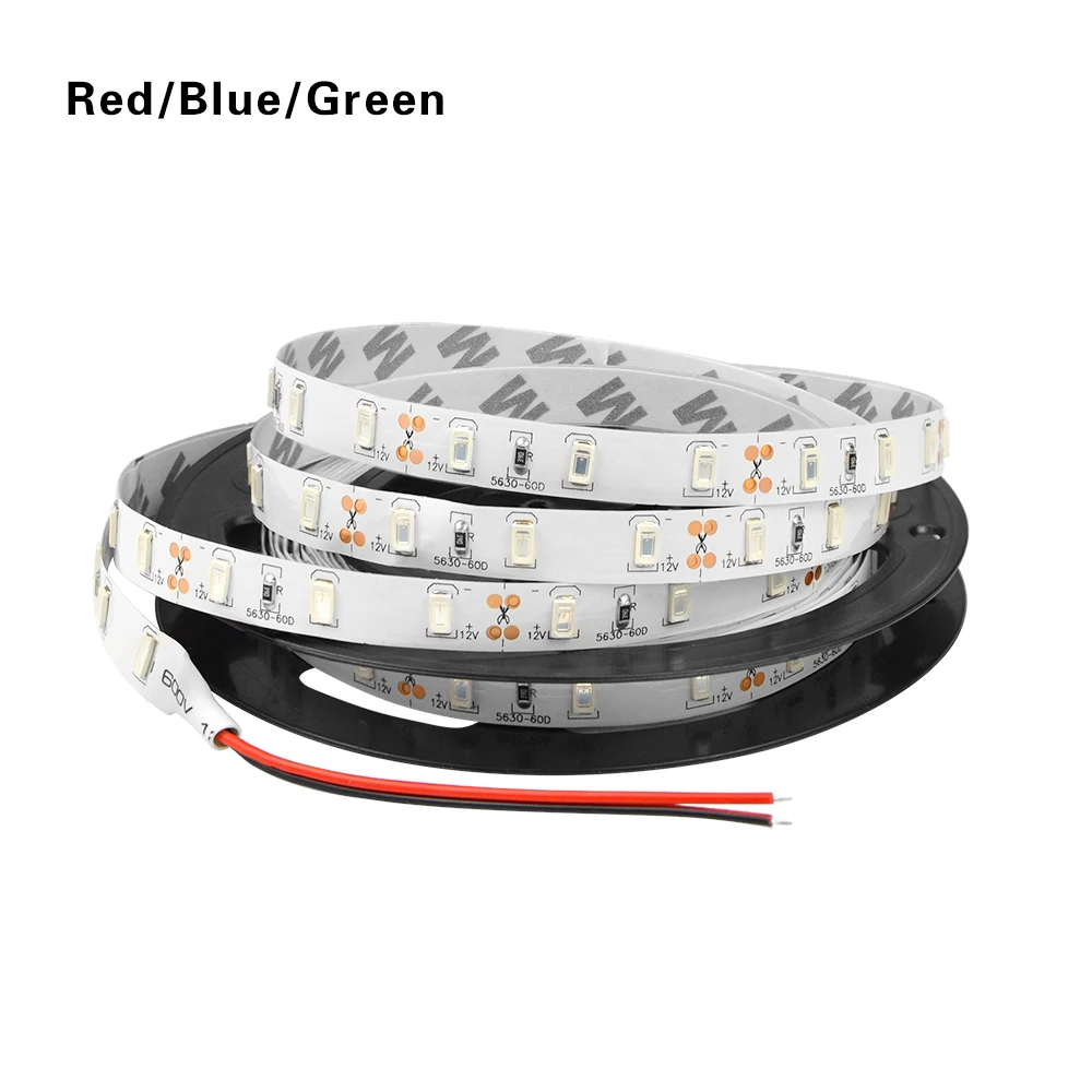 1 упаковка 5 м SMD 5630 Светодиодный ленточный светильник 60 светодиодов/м