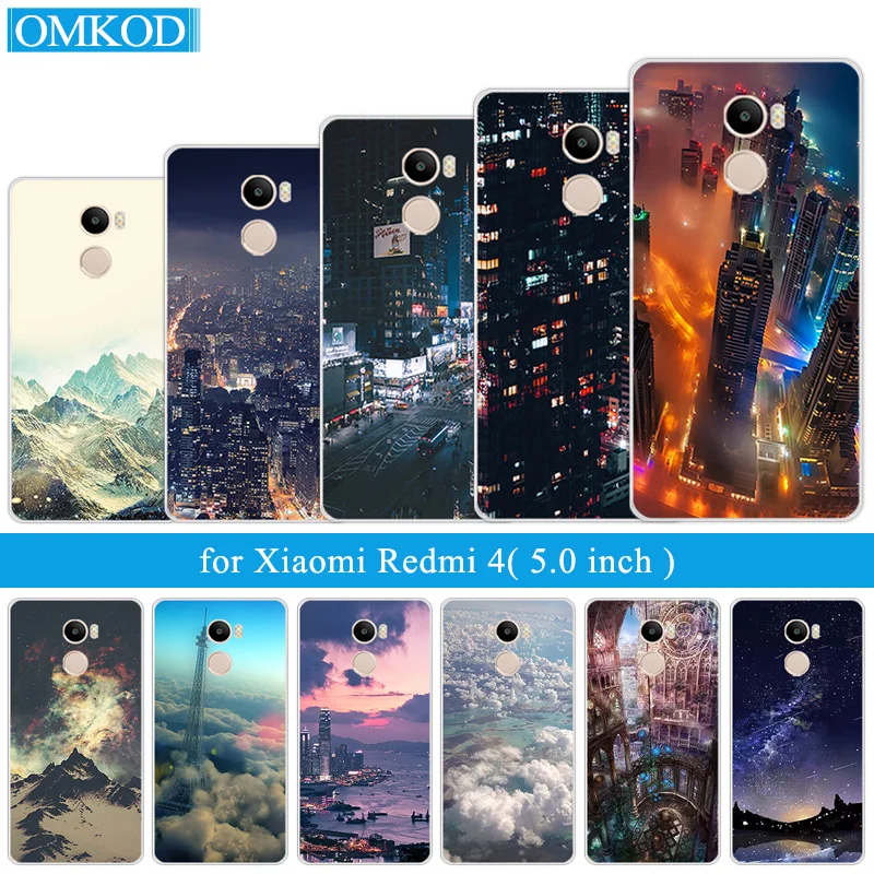 Для Xiaomi Redmi 4 ТПУ силиконовый чехол для телефона с функцией ночной сборки 5 0 &quotдля