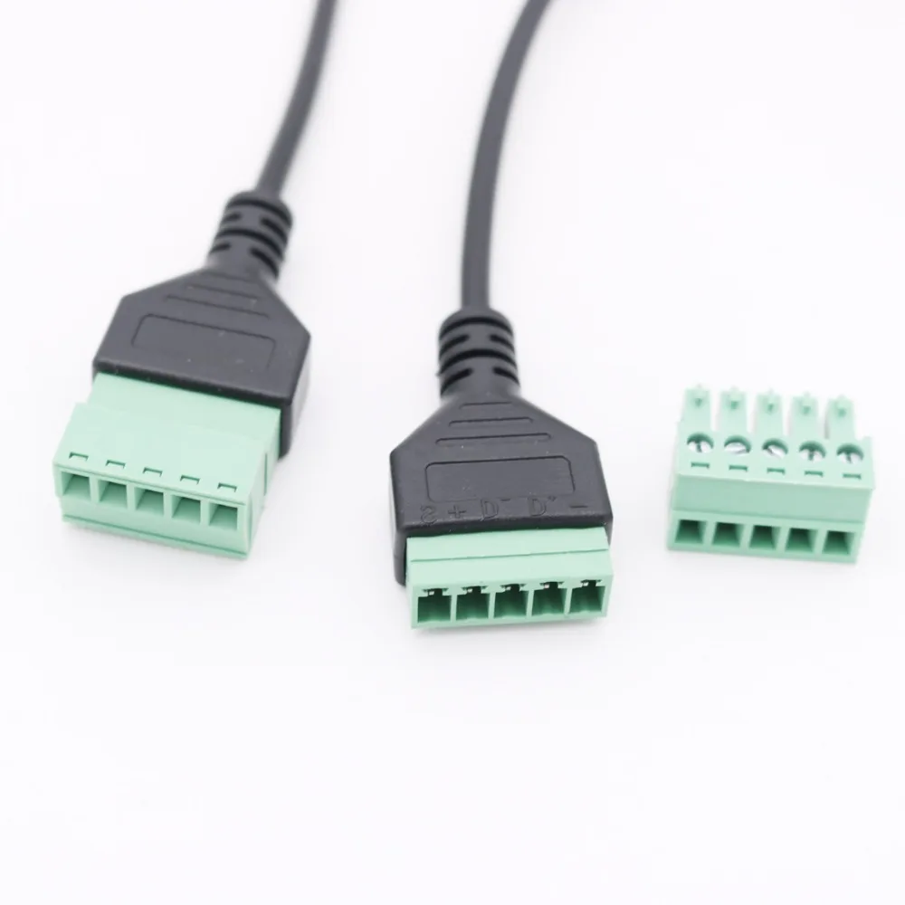 1 шт. фута USB 3 Type C штекер 5 Pin винт с защитой без разъема адаптер соединительный