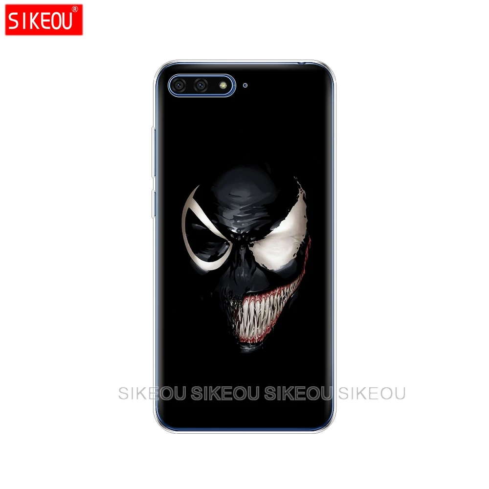 52094 Силиконовый чехол для телефона для huawei Honor 7A PRO 7C Y5 Y6 Y7 Y9 Prime чехол супергероев Marvel venom - Цвет: 52094