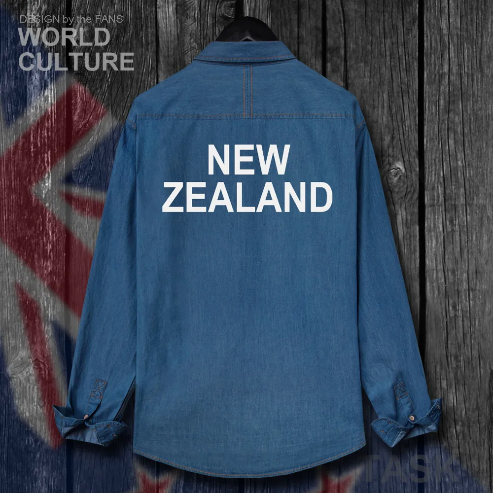 Новая Зеландия Zealander NZ NZL Мужская осенняя куртка хлопковая джинсовая рубашка с