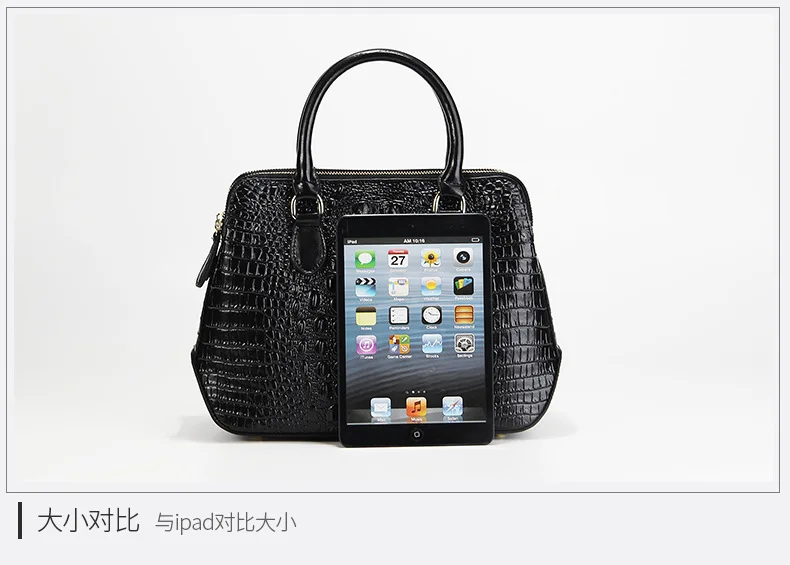 Fashion genuine Leather Women bag Crocodile Pattern Messenger bags ladies Purse female totes bag Handbag Leisure Tote Sac A Main