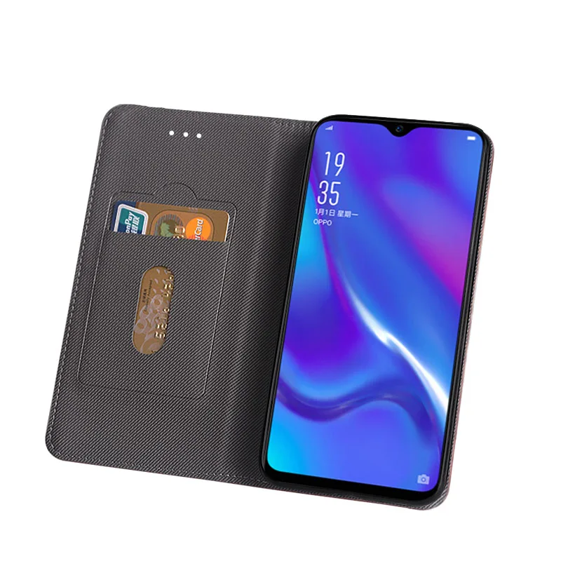 Чехол OPPO AX7 Pro Роскошный кожаный флип чехол для CPH1893 защитный