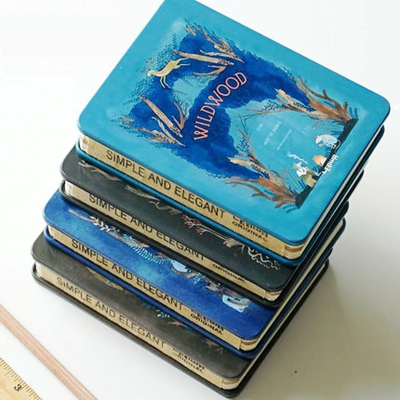 Распродажа 11 креативные канцелярские товары ручная книга железный блокнот мини