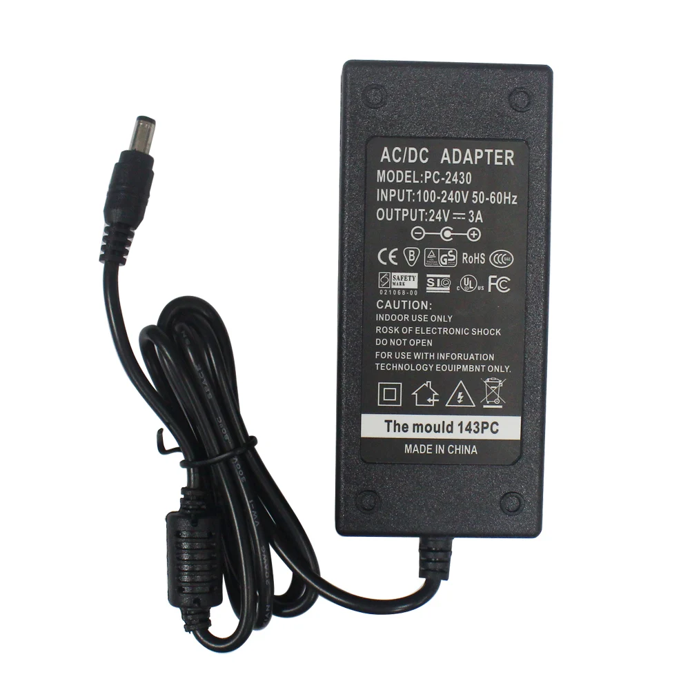 SEEBZ 24 В 3A AC/DC адаптер питания для Zebra ZP550 ZP450 GX420d GK420d GK420t GX420t GX430T GT810 GC420 адаптер принтера