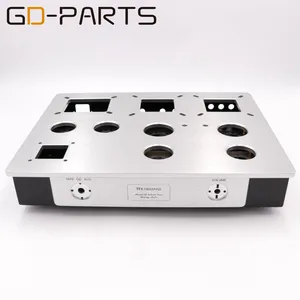 GD-PARTS 380x290x65 мм металлический старинный усилитель Aduio шасси Hifi DIY трубный Усилитель чехол алюминиевый Железный x1