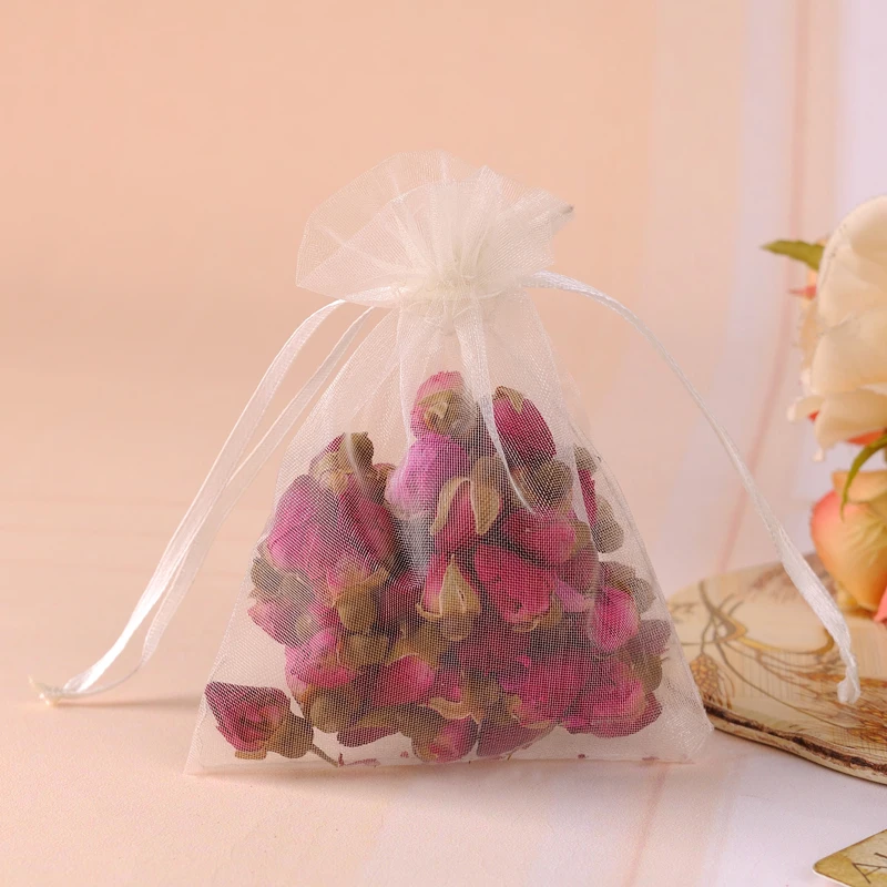 Сумки из органзы 10x15 см 50 шт bolsas de мешочек для украшений из органзы bolsitas de органза маленький Подарочный пакет sacchetti органза может логотип на заказ