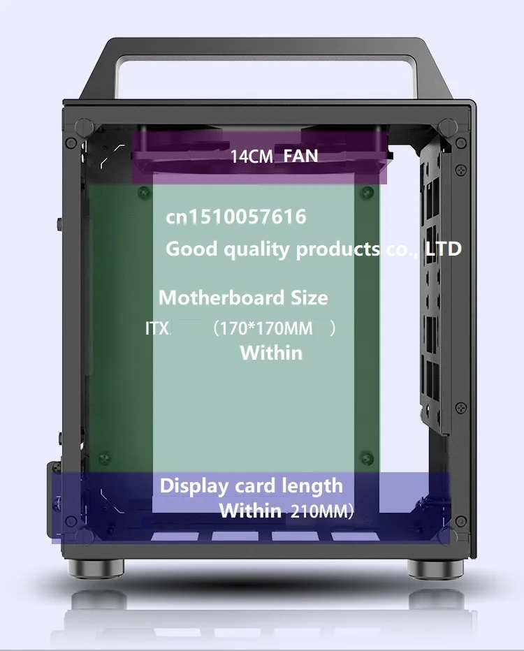 Jonsbo T8 алюминиевый корпус ITX портативный мини маленький чехол для компьютера