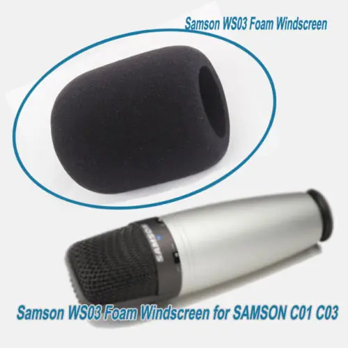 Samson WS03 прочный пенопласт для защиты от шума и ветра микрофона SAMSON C01 C03 CL7 CL8 C01U C01UPRO