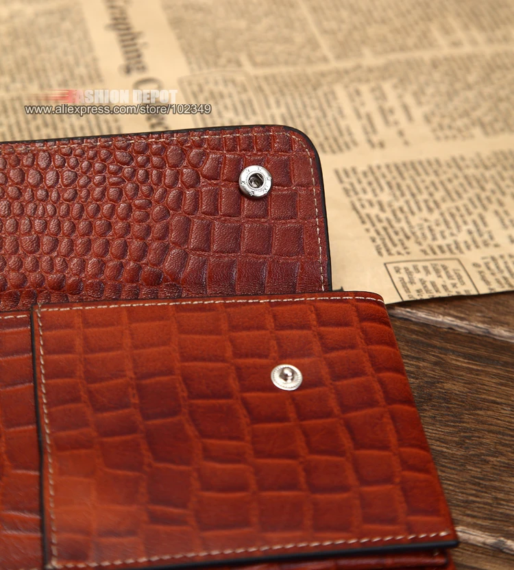 Длинный классический и старый кошелек из натуральной кожи для мужчин винтажный