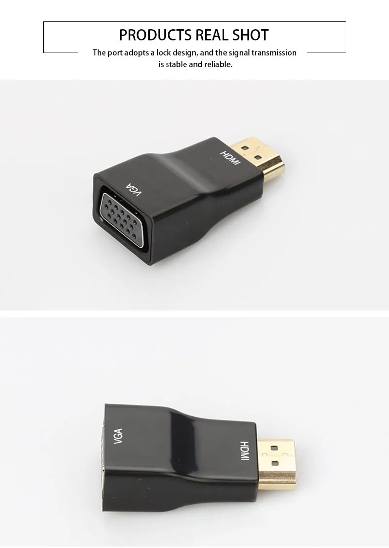 HDMI к VGA адаптер конвертер кабель аудио кабель конвертер мужского и женского пола относится к HDMI1.1/1,2/1,3 аудио провода+ Питание провода