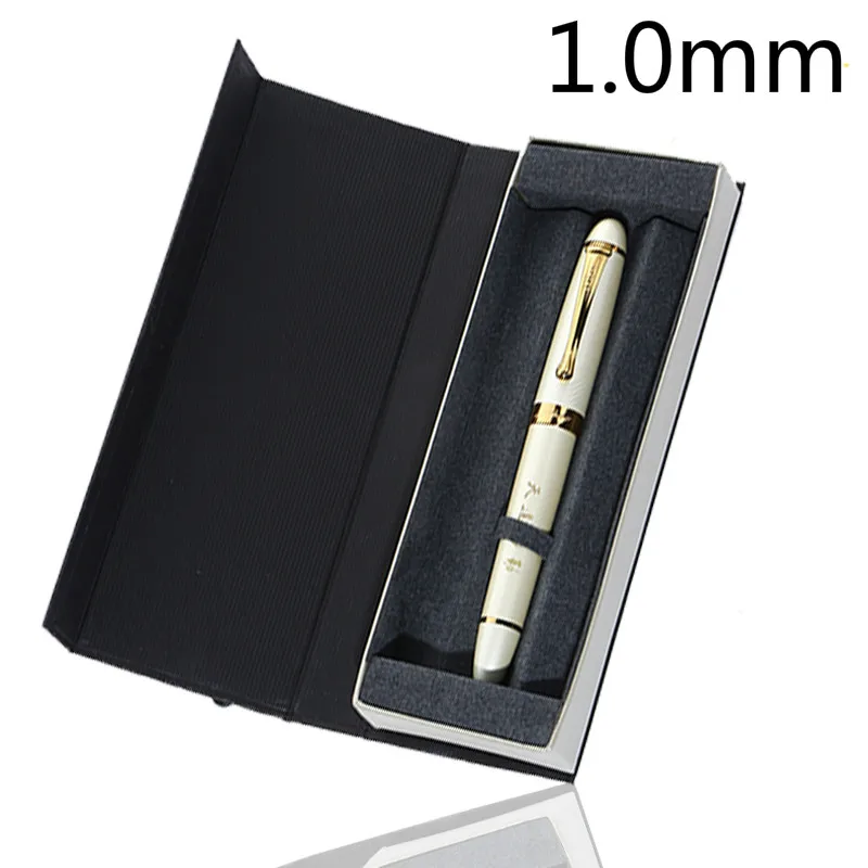 L JINHAO X450 авторучка высокого класса бизнес-подпись в офисе чернильная ручка 0,5 мм 1,0 мм перо из иридия модная Роскошная подарочная упаковка - Цвет: L