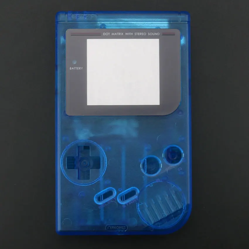 Юйси для GameBoy Классическая игра Замена чехол Пластиковый корпус для nintendo GB корпус консоли - Цвет: Clear Blue