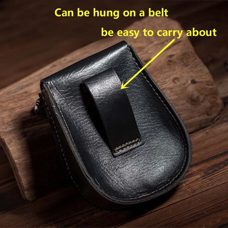 Кожаный чехол поясная сумка для рогатки и стальных шариков карманная Рогатка