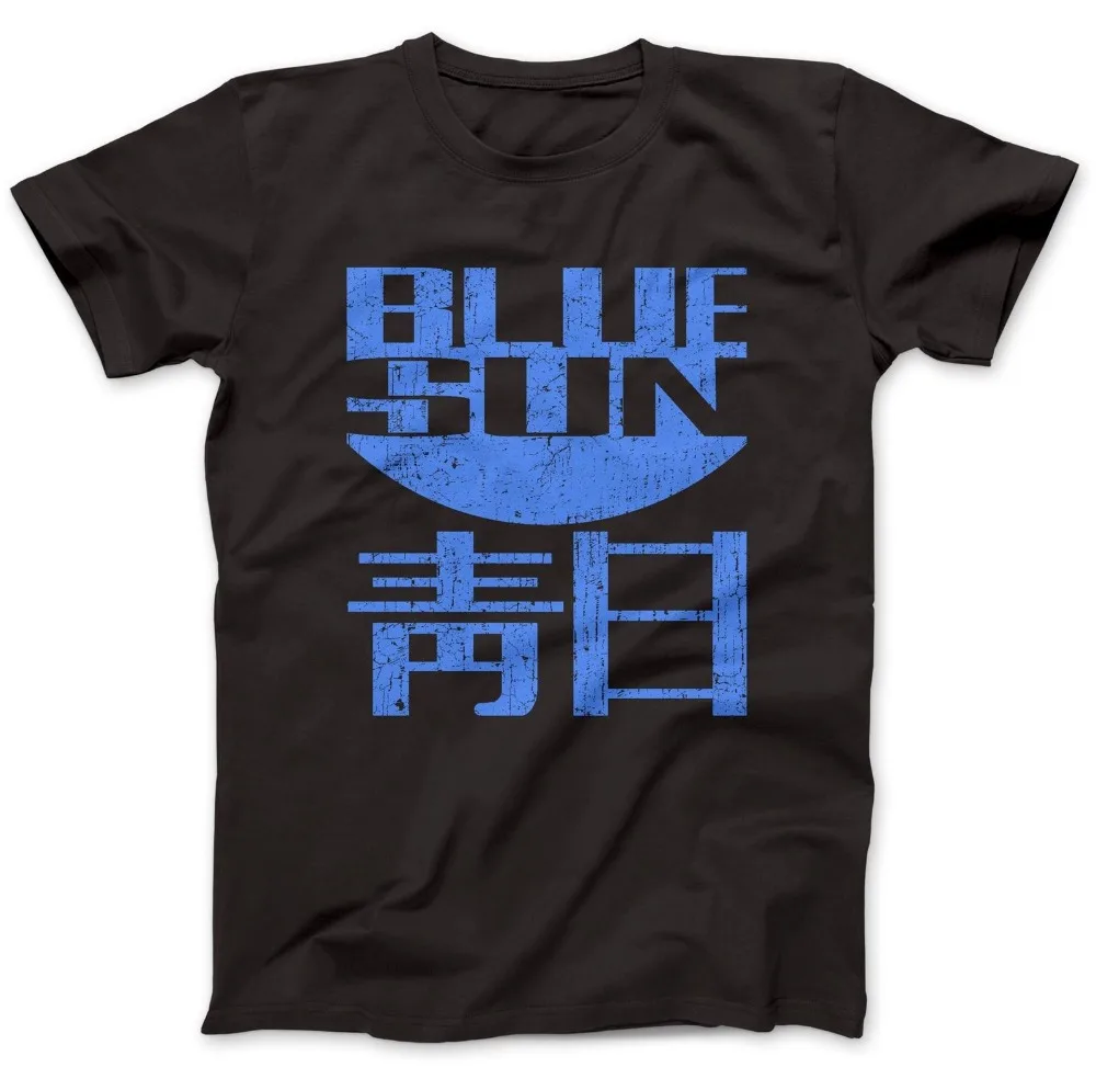 Мужская футболка из хлопка премиум класса Blue Sun Corporation Повседневная с