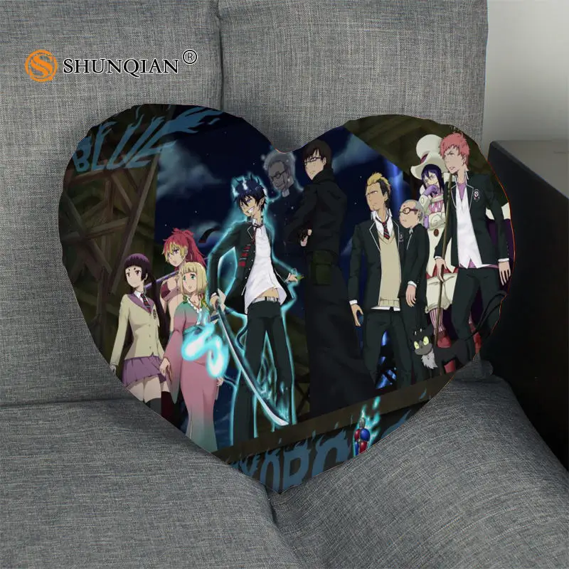 Синяя наволочка в форме сердца на молнии размер 41x36 см 47x42 см|pillow cover custom|pillow covercustom