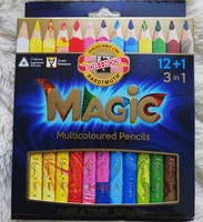 koh i noor 121 3 in one rainbow pencils magic color lead secret garden coloring three in one multicolored pencils paper box