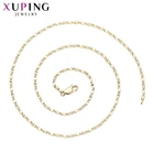 Модные ювелирные украшения Xuping, светло-желтое позолоченное ожерелье для женщин, красивая фотография 45437