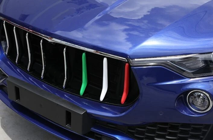 Для Maserati Levante 2016 2017 авто Стайлинг ABS передняя решетка декоративные полоски