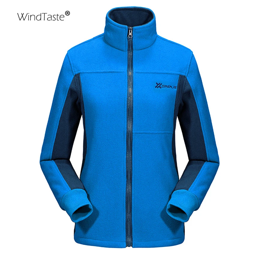 WindTaste Мужские Зимние флисовые спортивные куртки для улицы брендовая одежда пеших