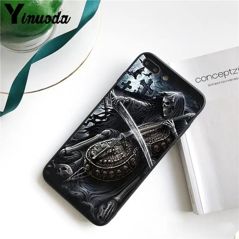 Чехол Grim Reaper Skull Skeleton для iphone 12 11 Pro Max 5 5Sx 6 7 8plus X XS MAX XR | Мобильные телефоны и