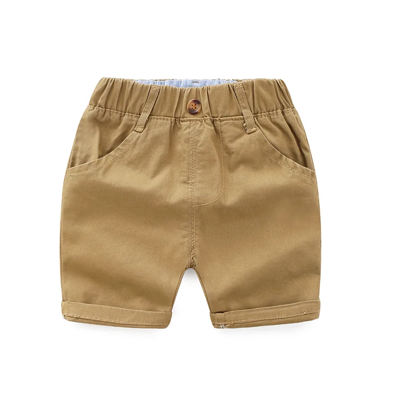 Summer boys pants new children fashion cotton silid color shorts for baby kids casual sports short outfits | Мать и ребенок