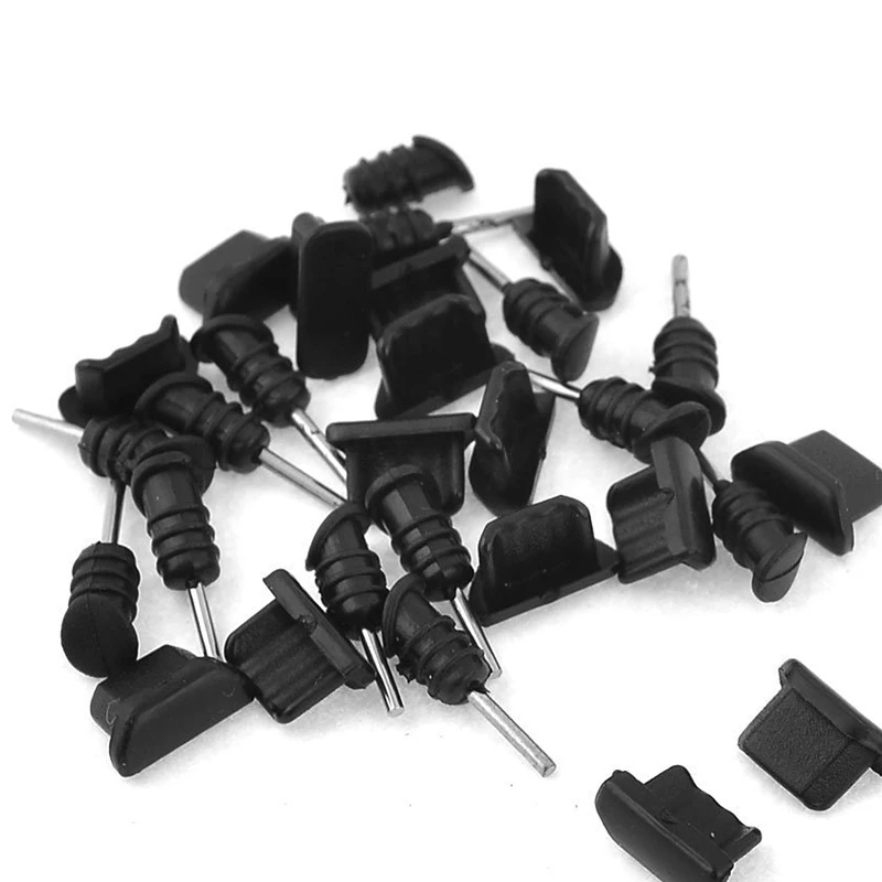 15 шт. пластиковая крышка от пыли для мини USB док-станции Разъем наушников черный |