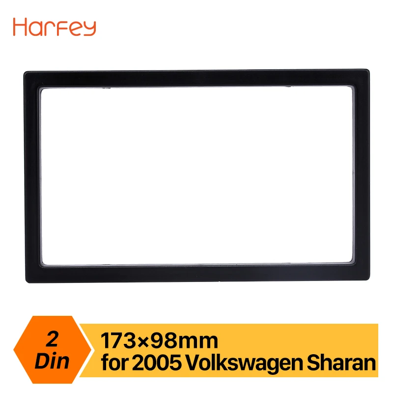 Приборная панель Harfey 2Din Автомобильная радиоустановка Fascia Для 2005 VW Polo Passat b6 Golf 5 t5