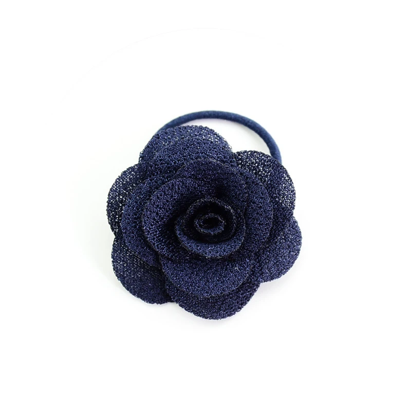13 Rope Модные цветочные аксессуары для волос из ткани корейские Многослойные очаровательные большие розовые эластичные резинки для волос - Цвет: 13 Rope